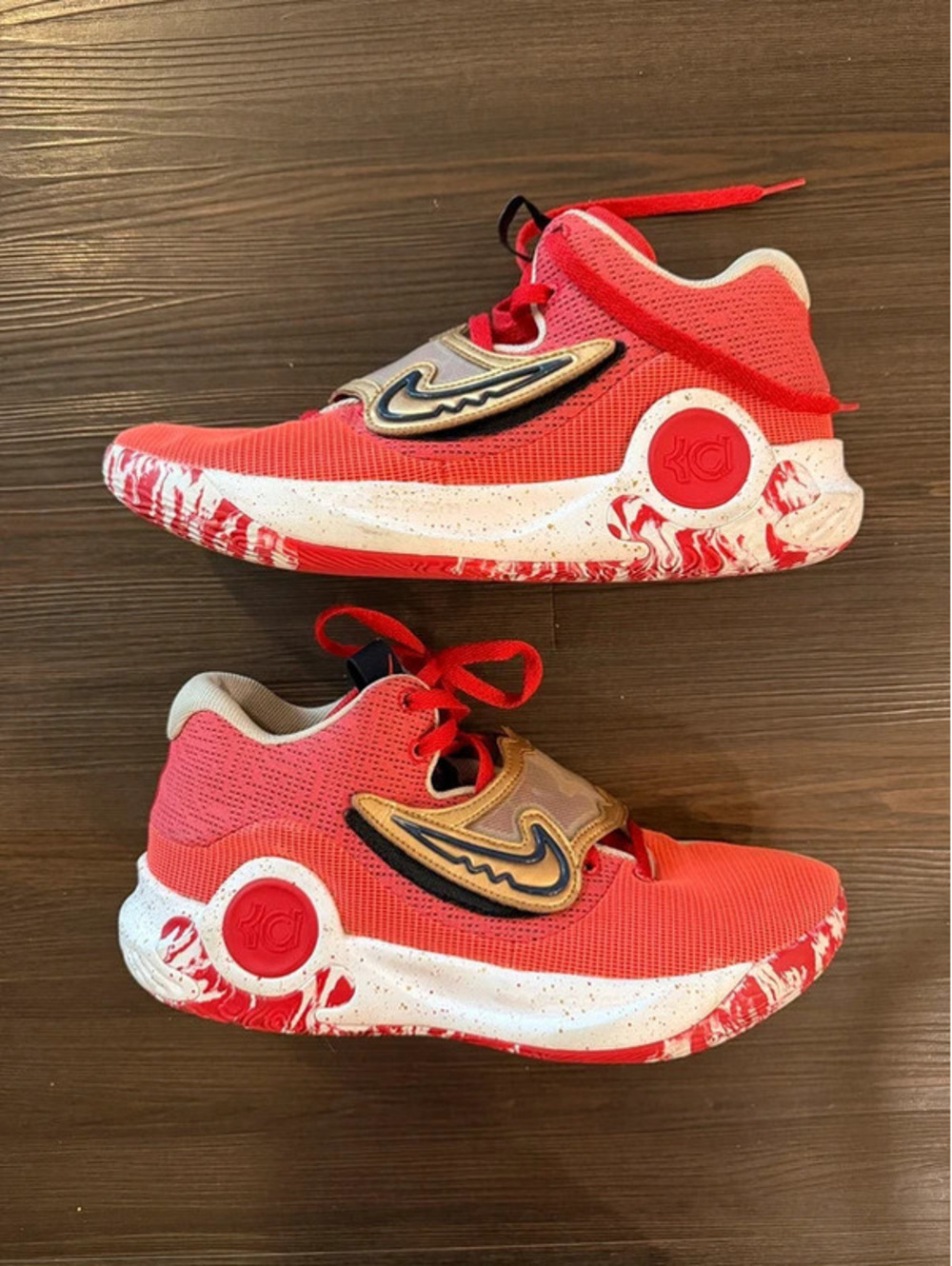 Nike KD Trey 5 X Men’s University Red Metallic Gold Size 11.5